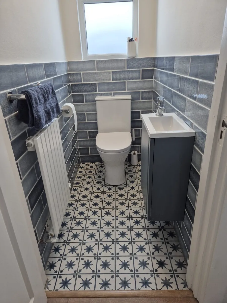 Bathroom wall tiles - Blue metro Subway wall tiles - Image 3