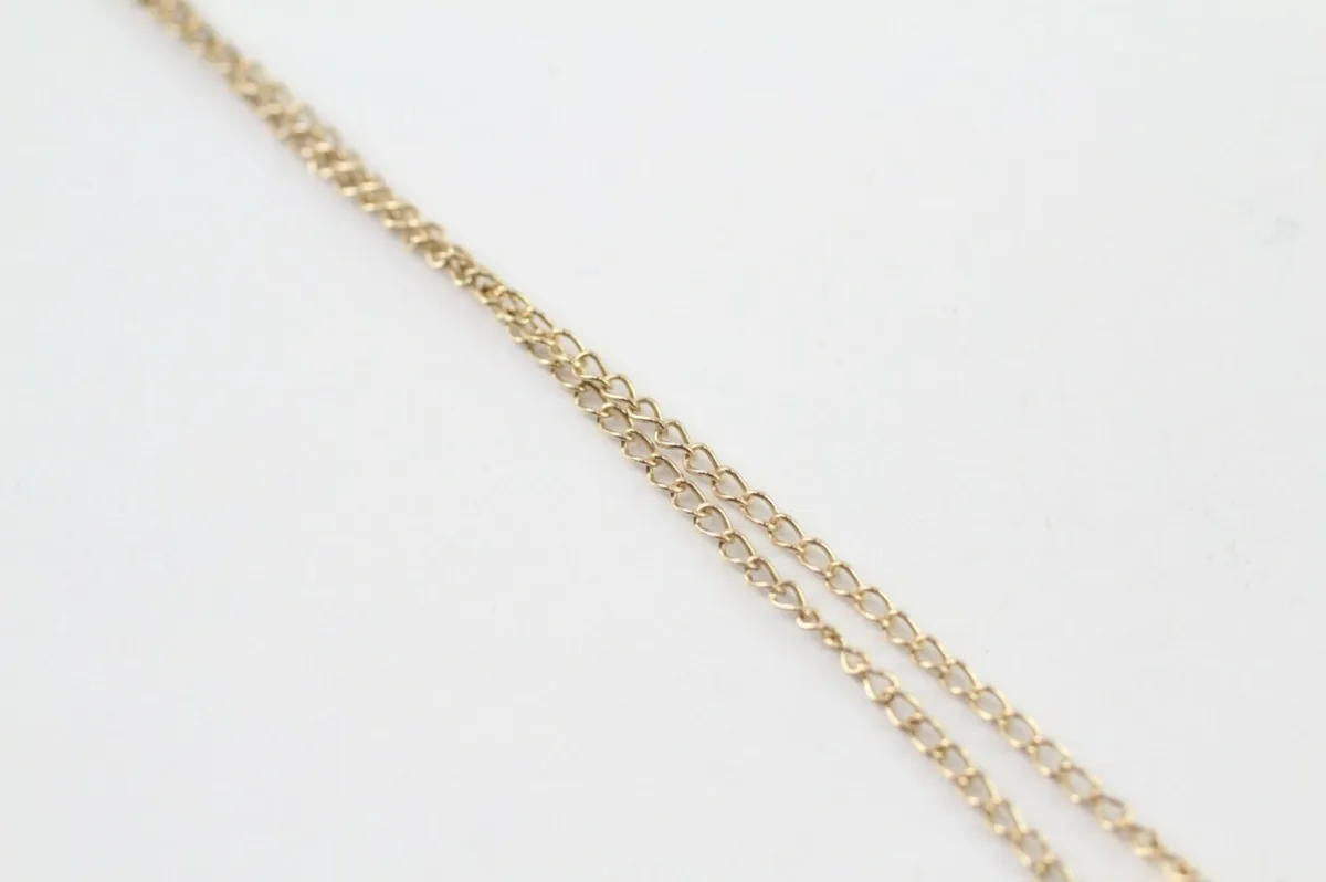9ct Gold blue topaz necklace - Image 4