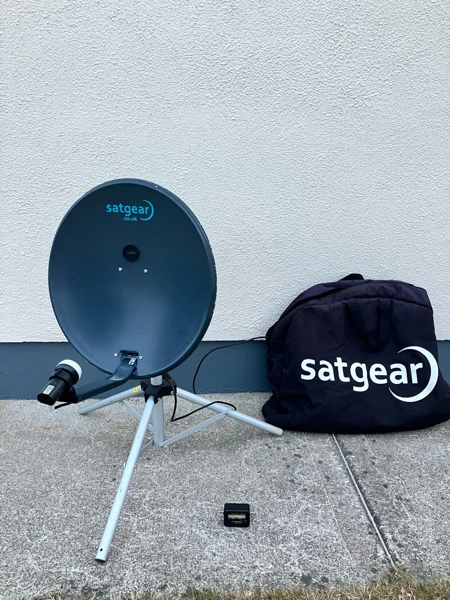 Satellite dish for caravan