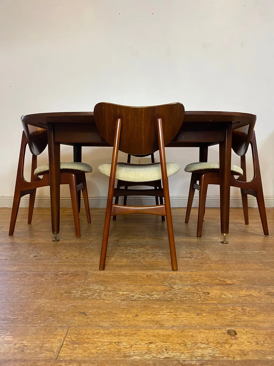 Mid Century G Plan Librenza Dining Table & Chairs - Image 1
