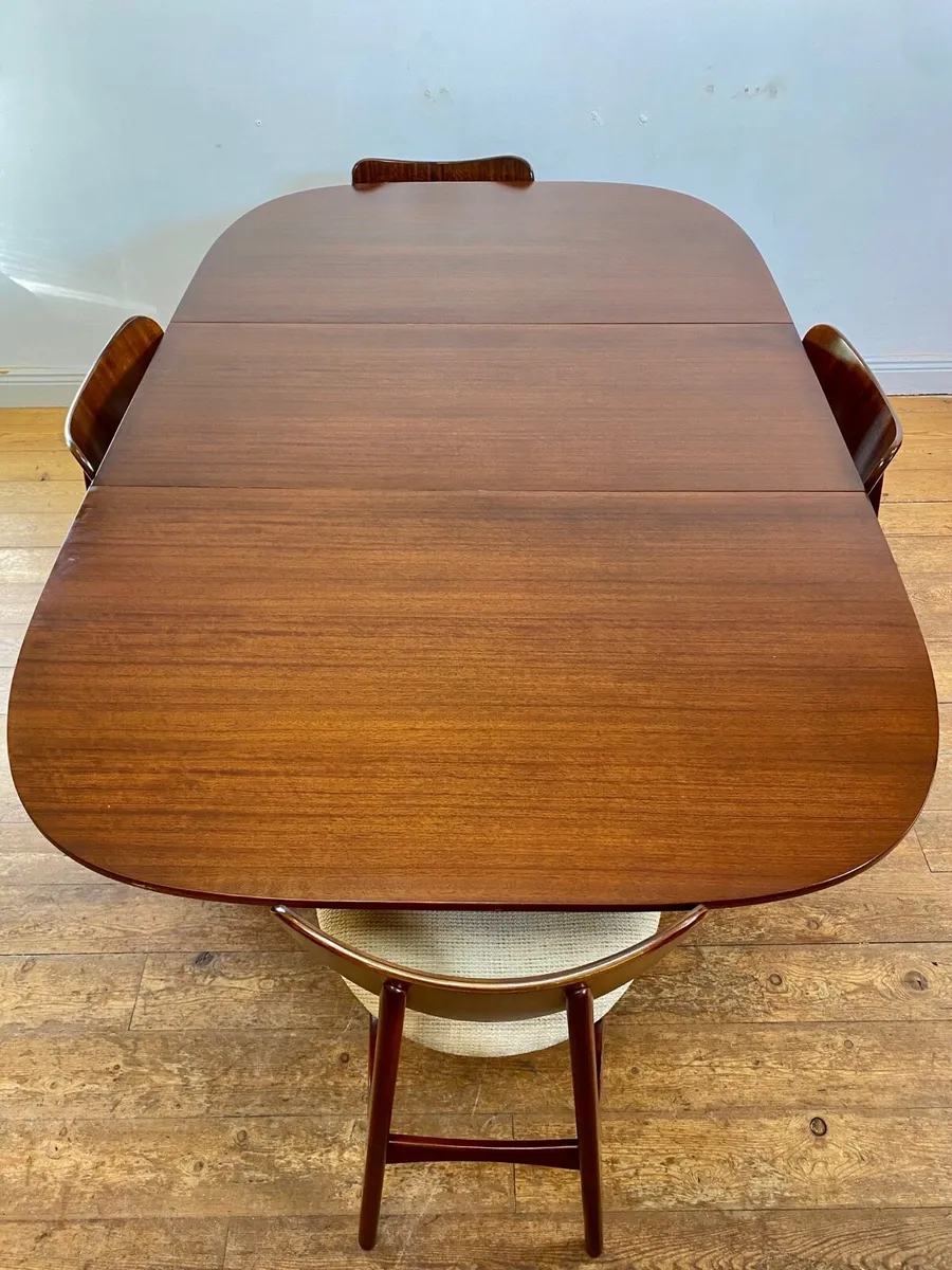 Mid Century G Plan Librenza Dining Table & Chairs - Image 4