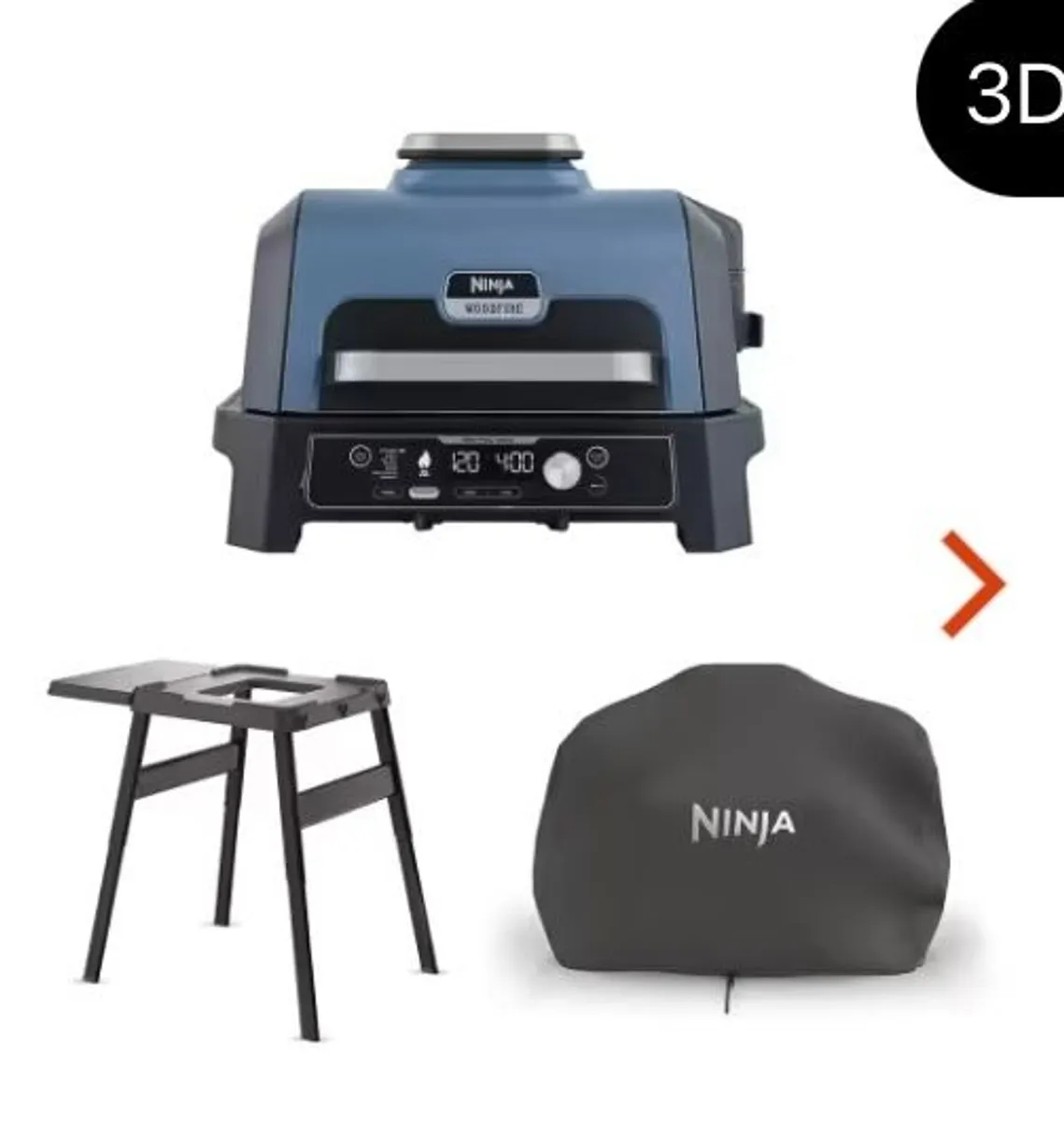 Ninja Woodfire Pro Connect XL Electric BBQ - Image 1