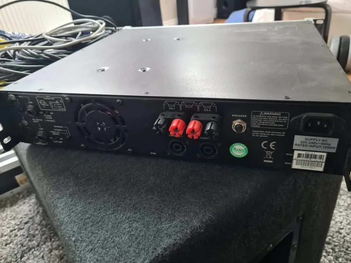 PA system - speakers, subs, amp, cables, box - Image 4