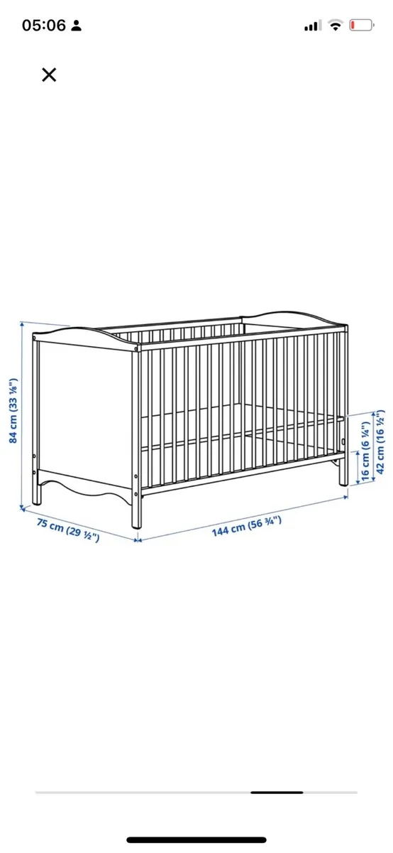 Cot/ Cot bed - Image 2