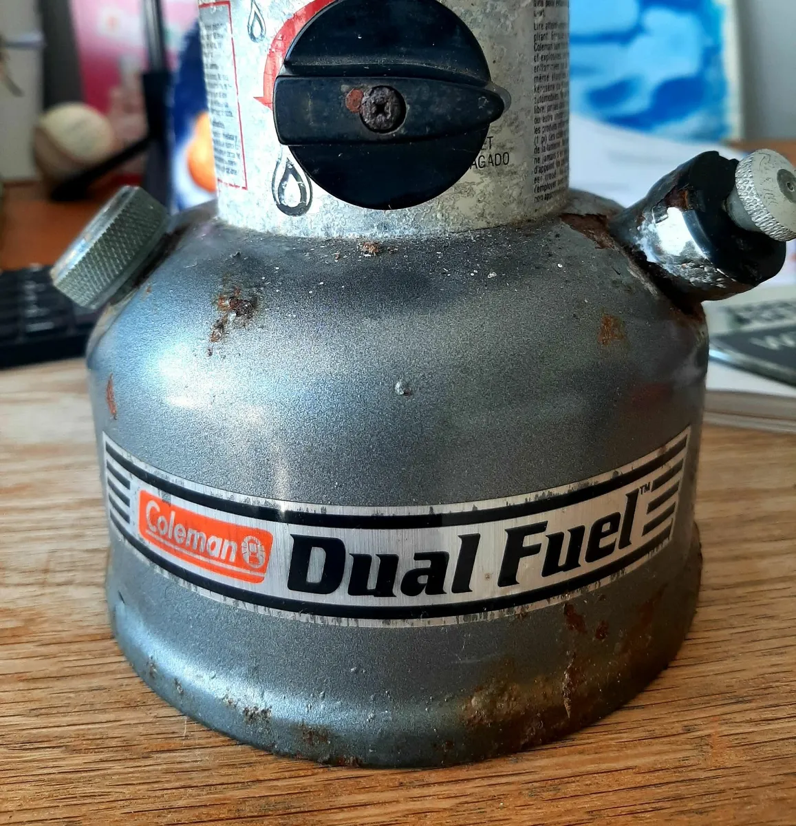 Vintage dual fuel lantern - Image 1