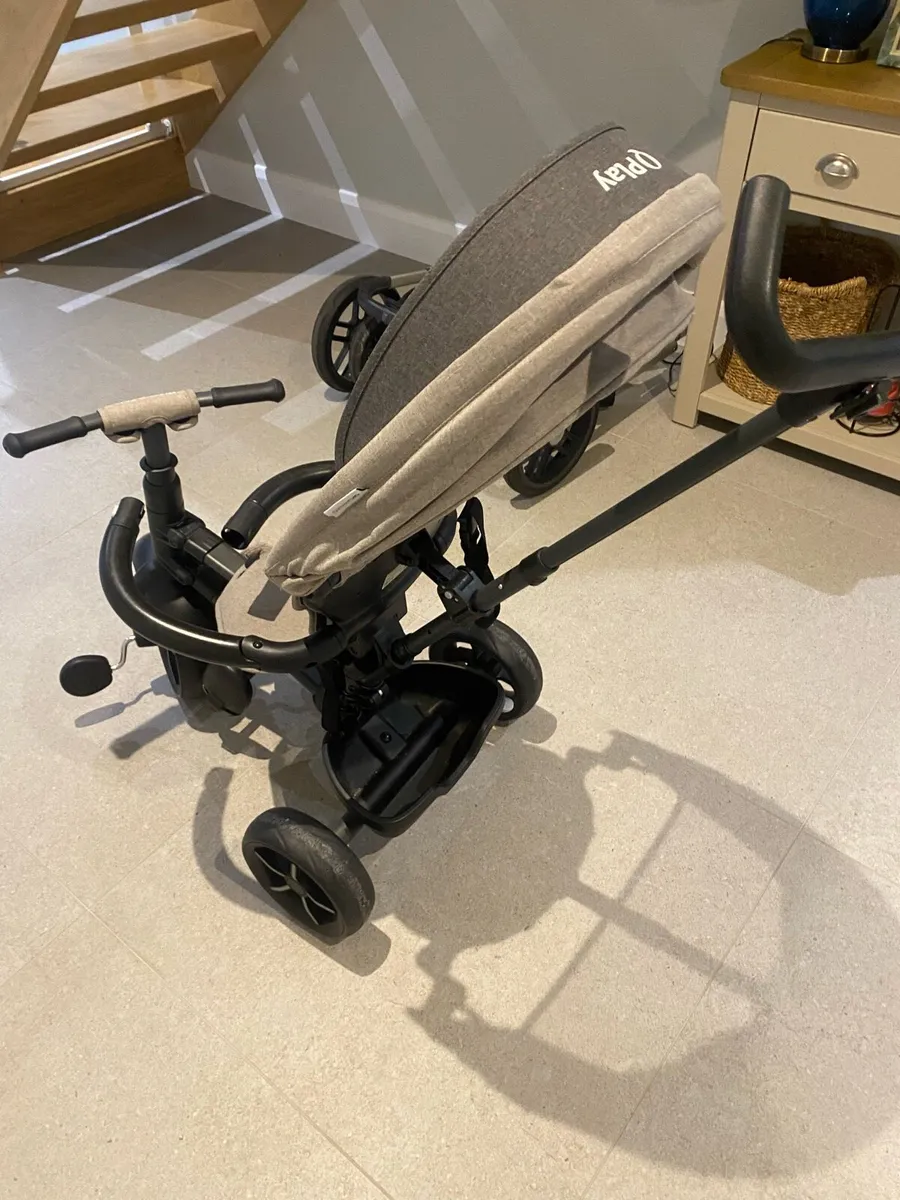 QPlay Rito Star Folding Trike Grey - Image 2