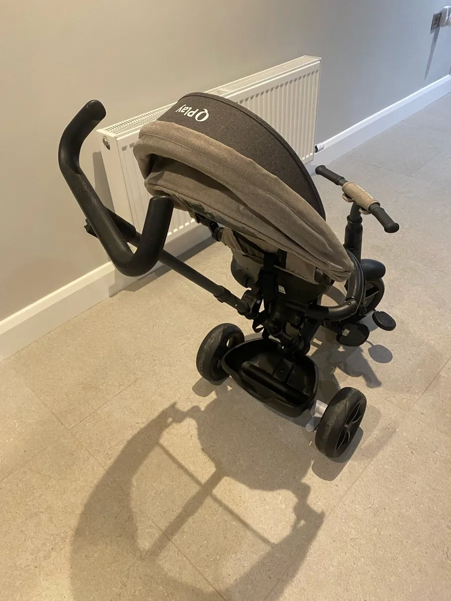 QPlay Rito Star Folding Trike Grey - Image 3