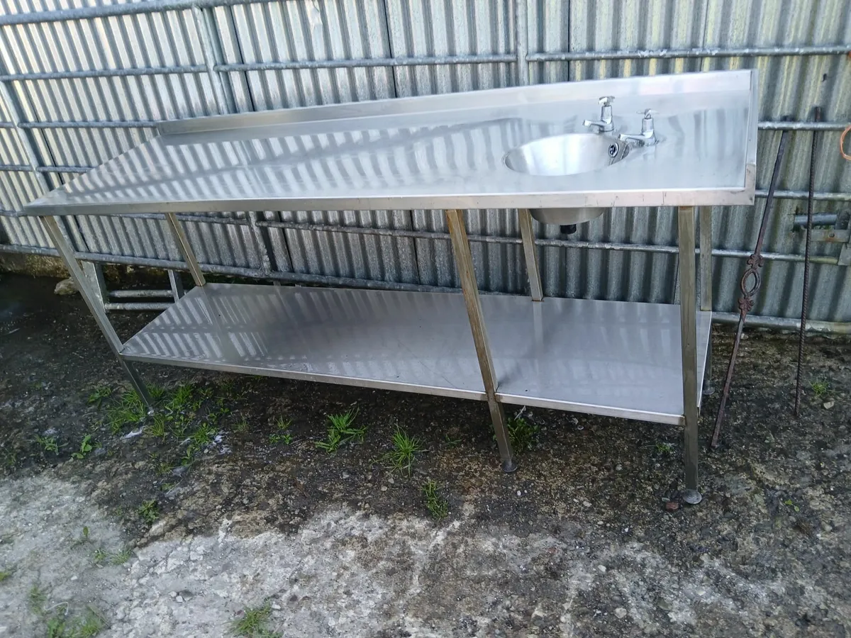 Stainless steel cabbinet /sink unit delivered - Image 1