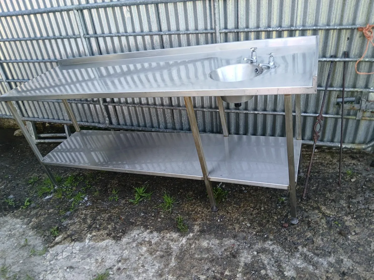 Stainless steel cabbinet /sink unit delivered - Image 2