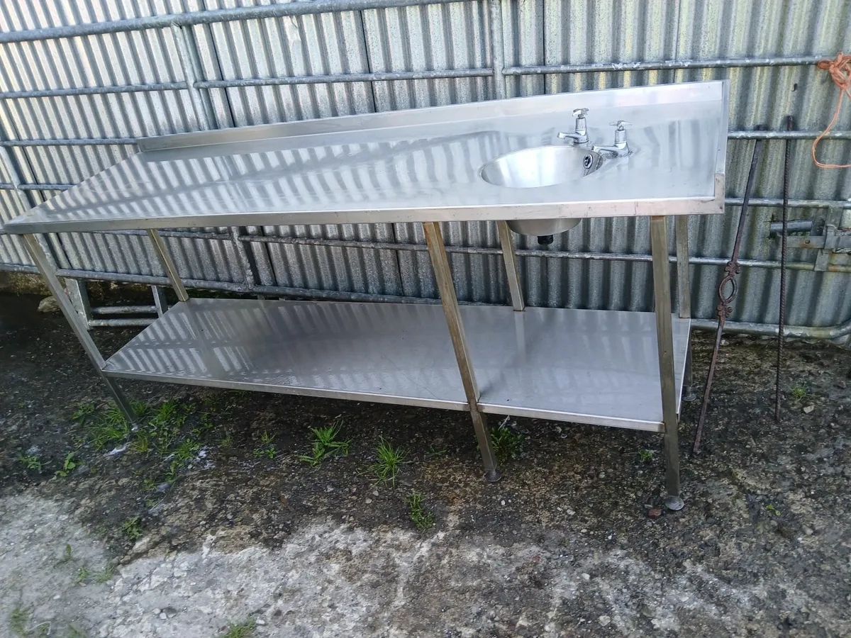 Stainless steel cabbinet /sink unit delivered - Image 3