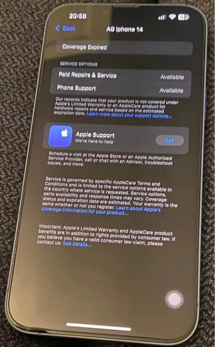 iPhone 14 Plus 256 GB Unlocked Blue - Image 2
