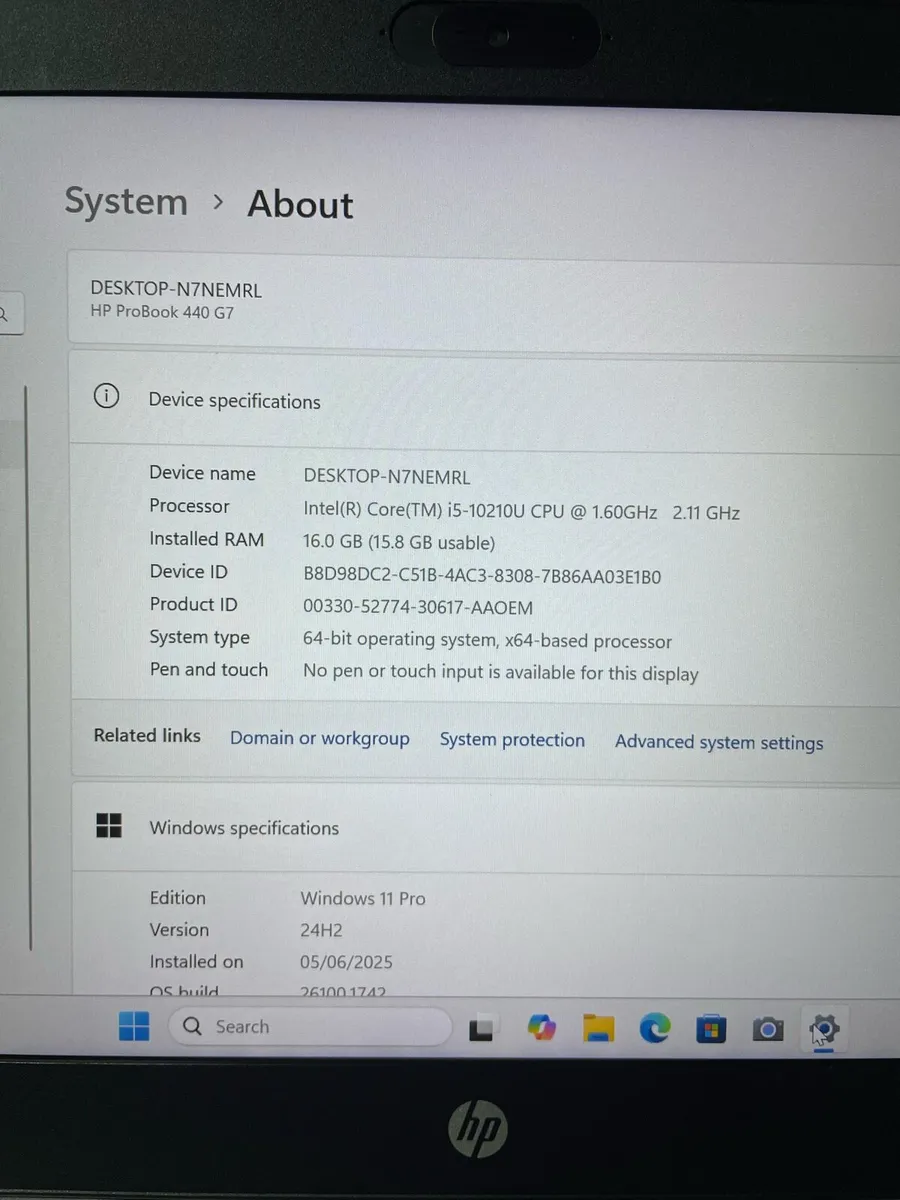 Hp laptop i5 pro 10th generation - Image 2