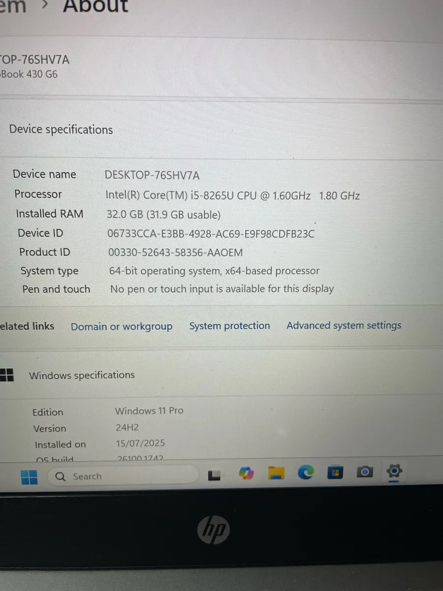 HP i5 pro 32-512-500 w11 - Image 2
