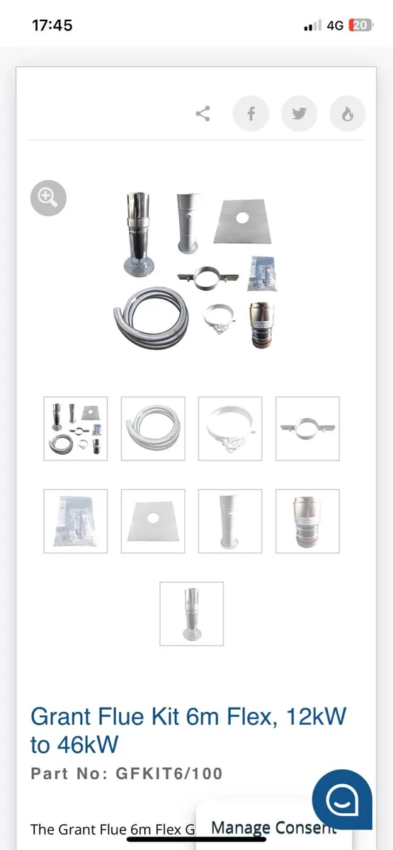 Grant flue kit
