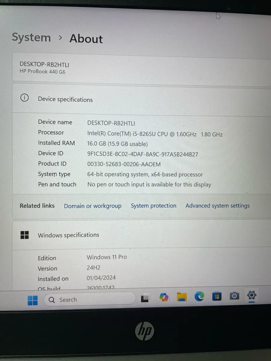 Hp i5 pro 16-512-500 win 11 pro - Image 2