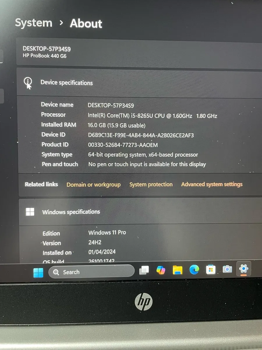 Hp laptop i5 pro 16gb ram 512 ssd win 11 pro - Image 2