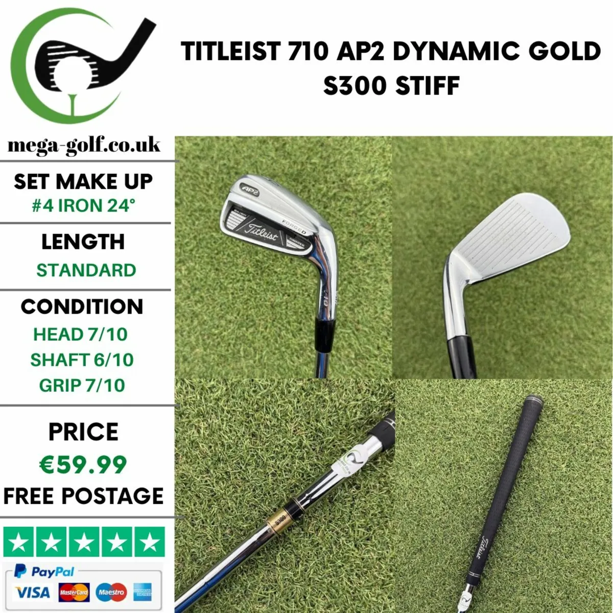 TITLEIST 710 AP2 #4 IRON 24° / STIFF - Image 1