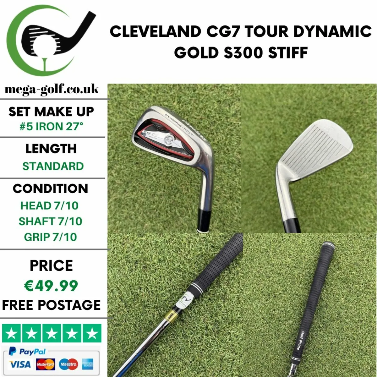 CLEVELAND CG7 TOUR #5 IRON 27° / STIFF - Image 1