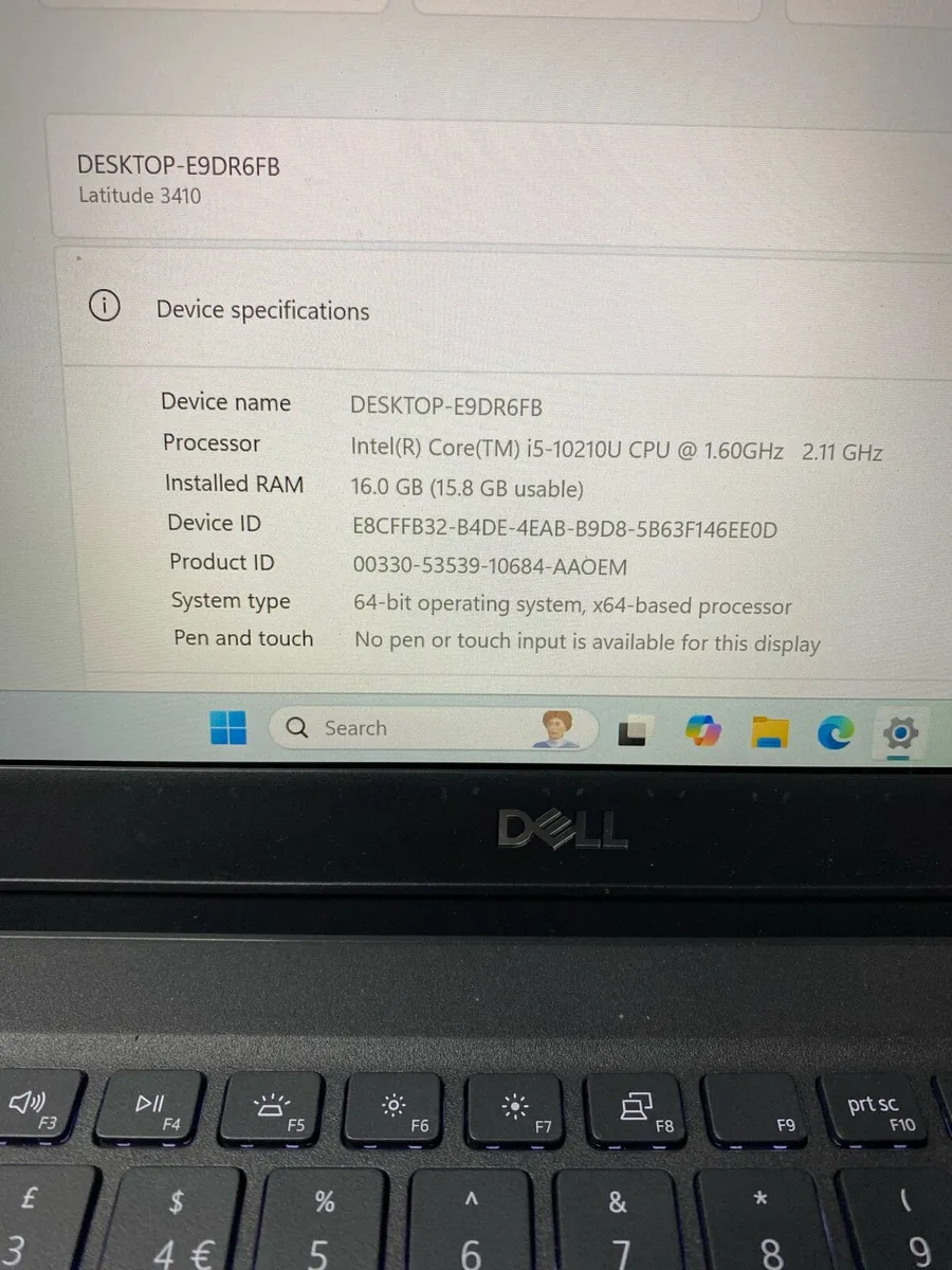 Dell laptop i5 pro 16-512 win 11 pro - Image 3