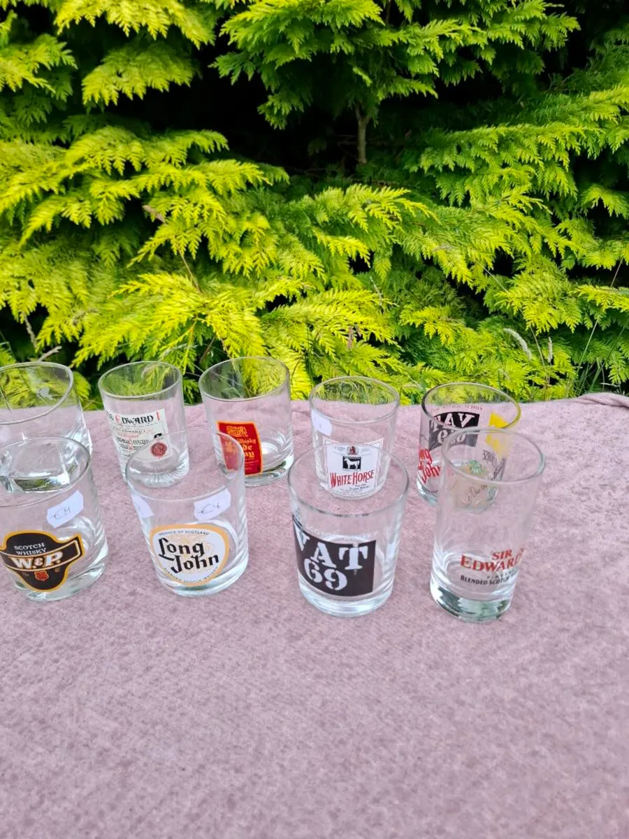 10 whiskey glasses - Image 3