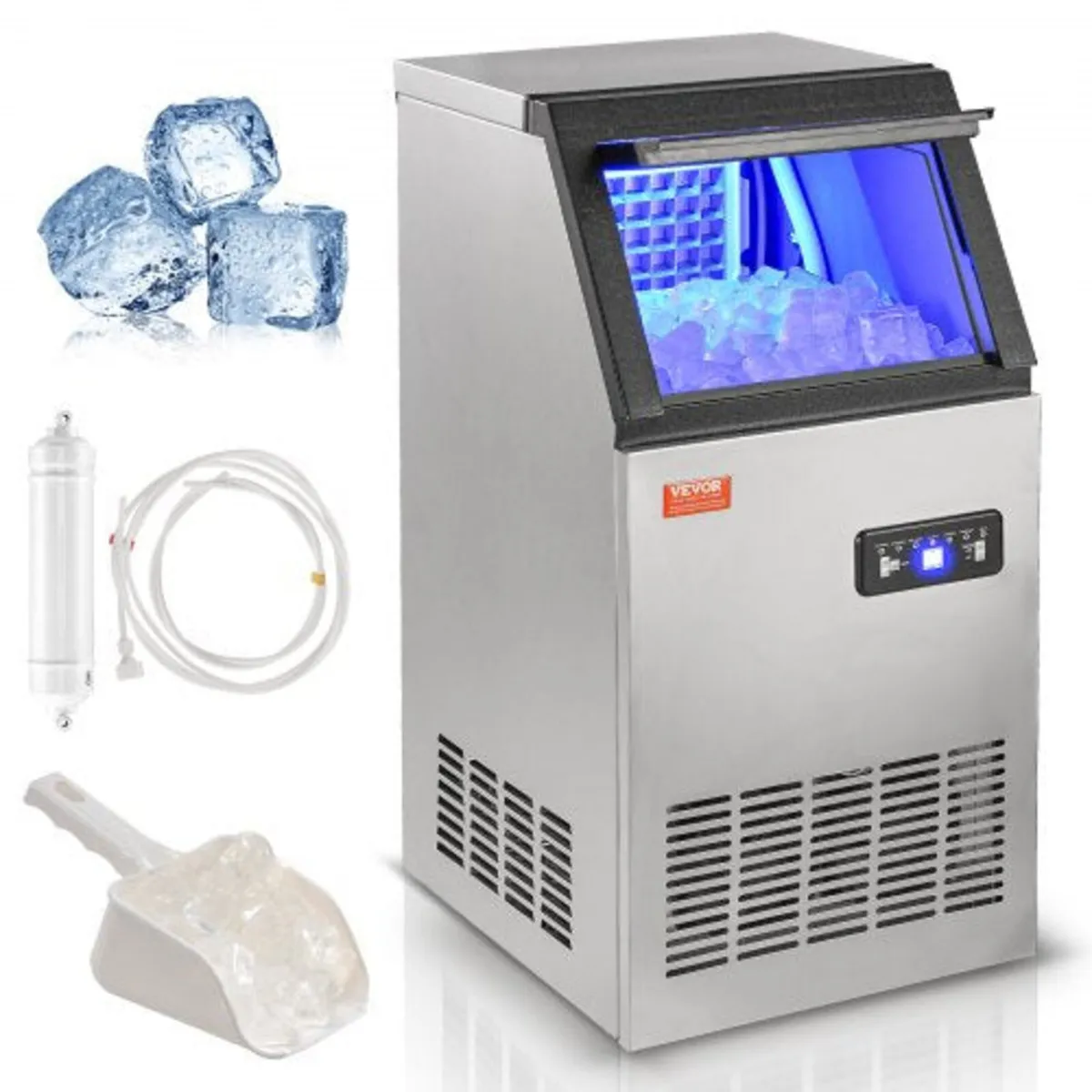 Commercial Ice Maker Freestanding Cabinet Machine