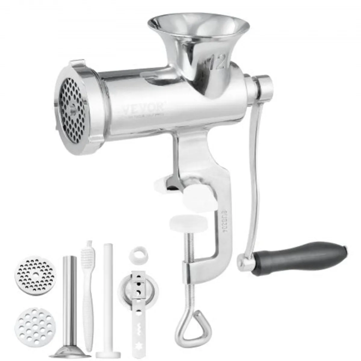 Manual Meat Grinder, 304 Stainless Steel Hand Meat