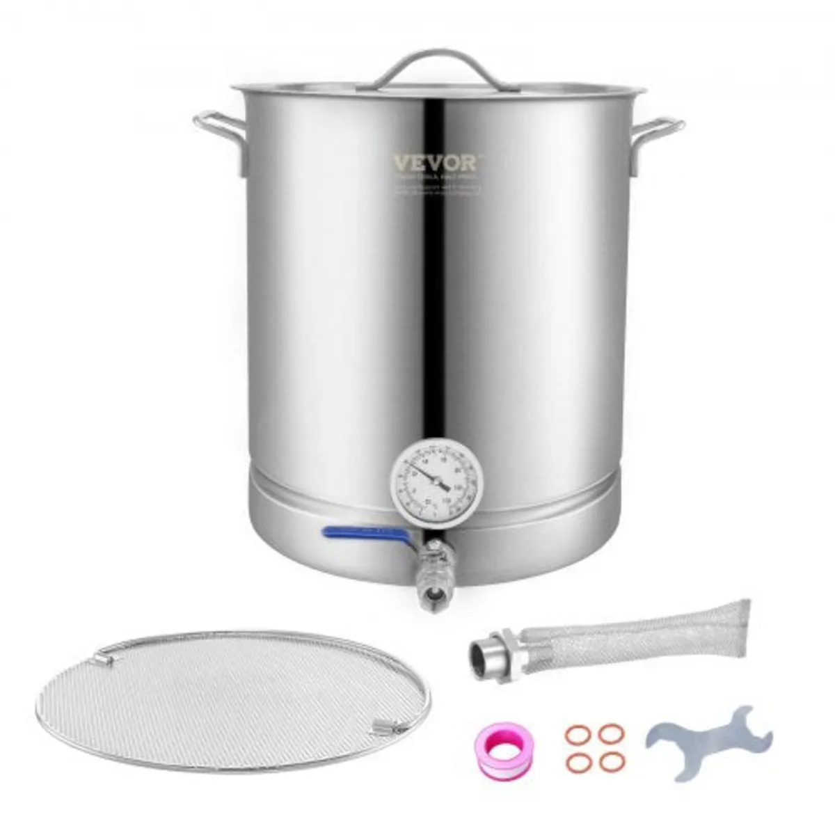 Stainless Steel Kettle, 16 GALLON Brewing Pot, Tri