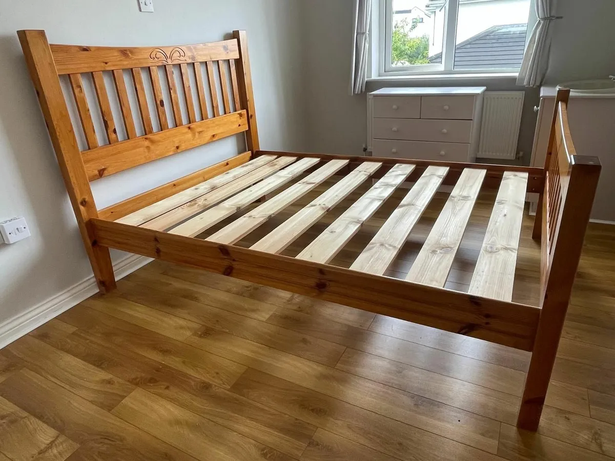 Solid Pine (Double Bed) Frame - Image 1
