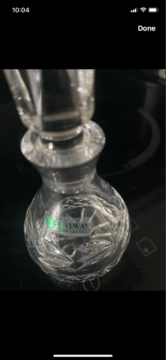 Galway Crystal Perfume Bottle - Image 2