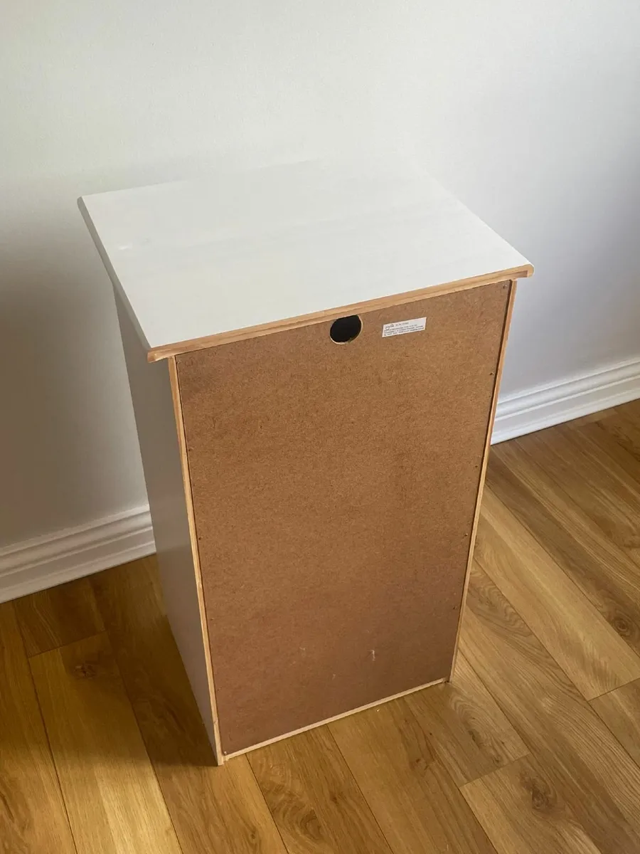White Bedside Locker | Drawers - Image 2