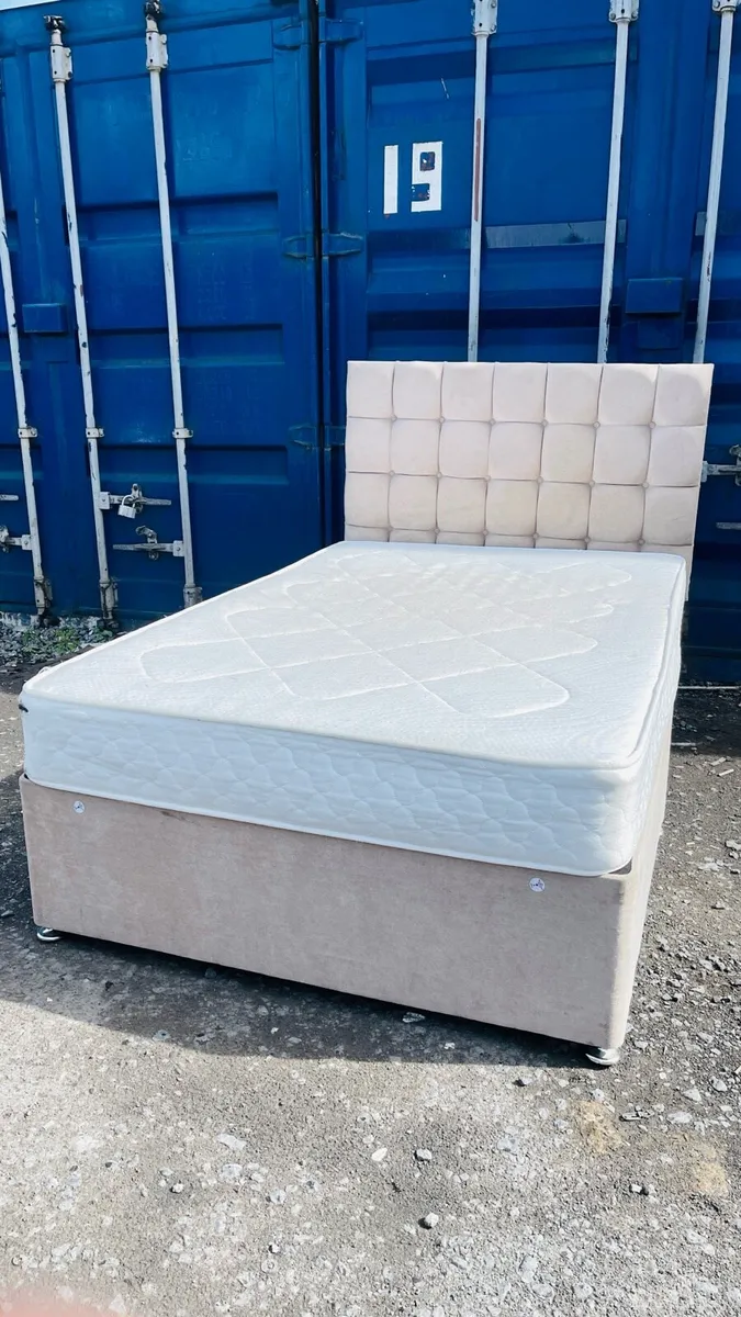 Small double bed with mattress - Image 1