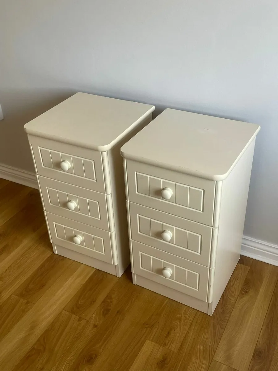 Bedside Lockers (Cream) - Image 1