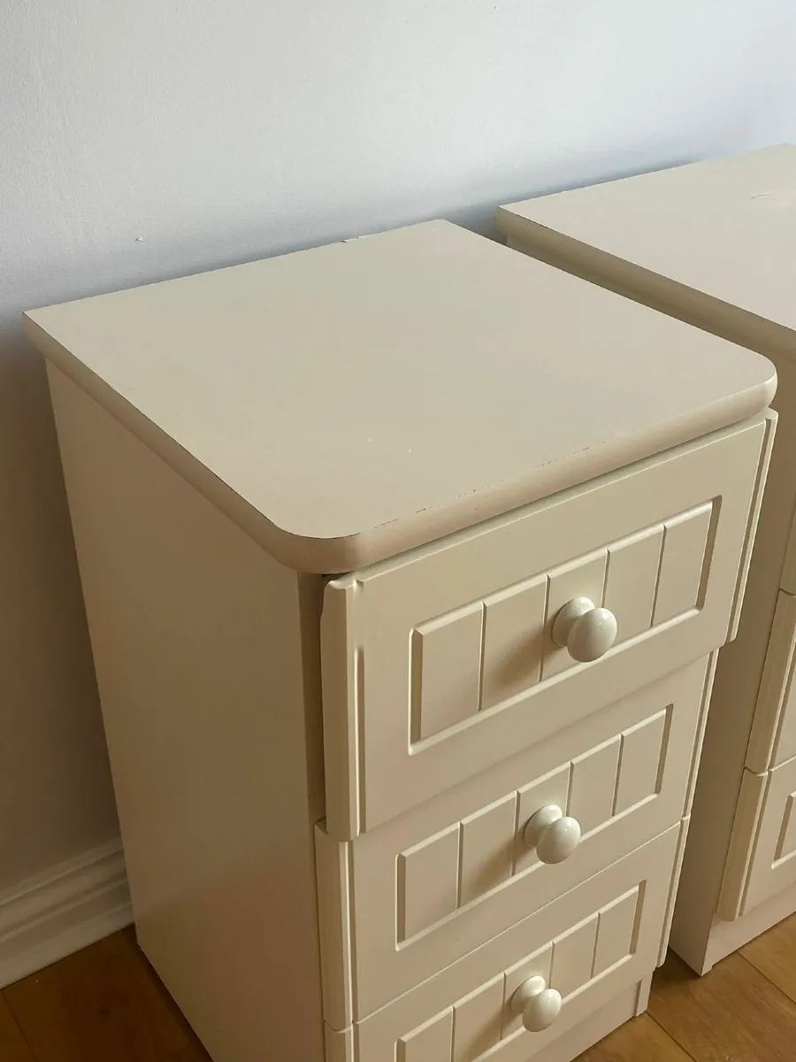 Bedside Lockers (Cream) - Image 2
