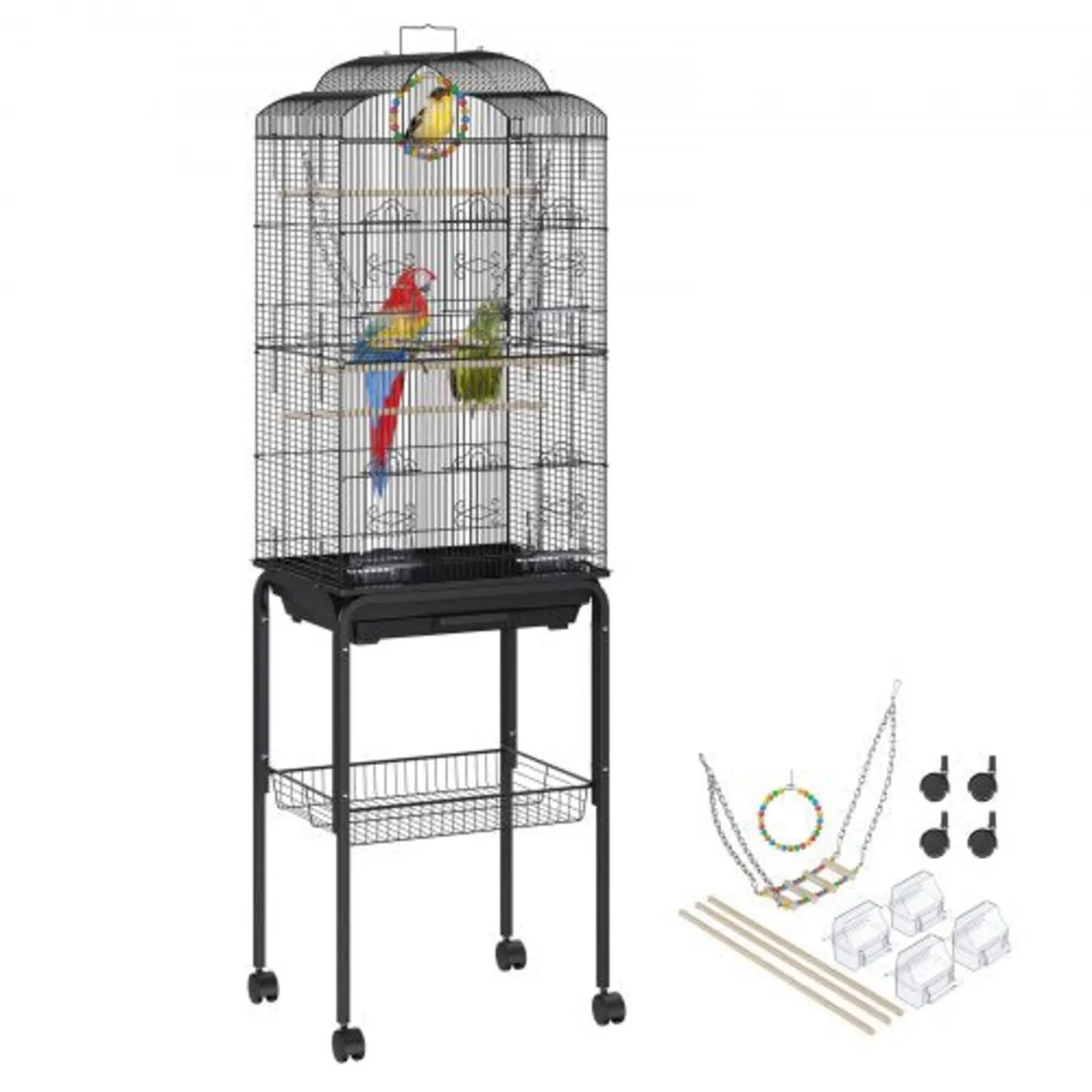 60 inch Flight Bird Cage Metal Large Parakeet Cage