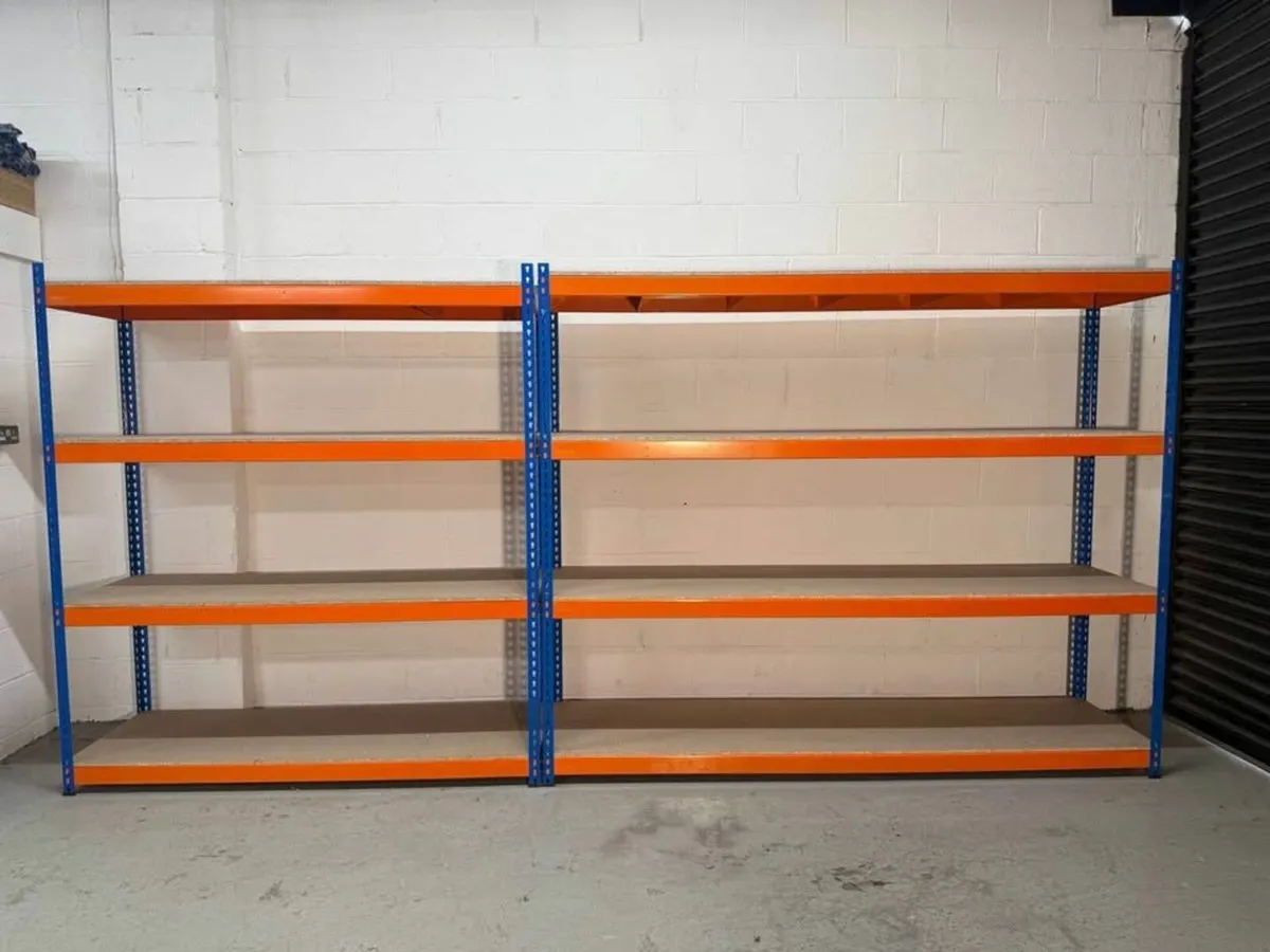 4 Tier Industrial Longspan Shelving Racking Garage - Image 2