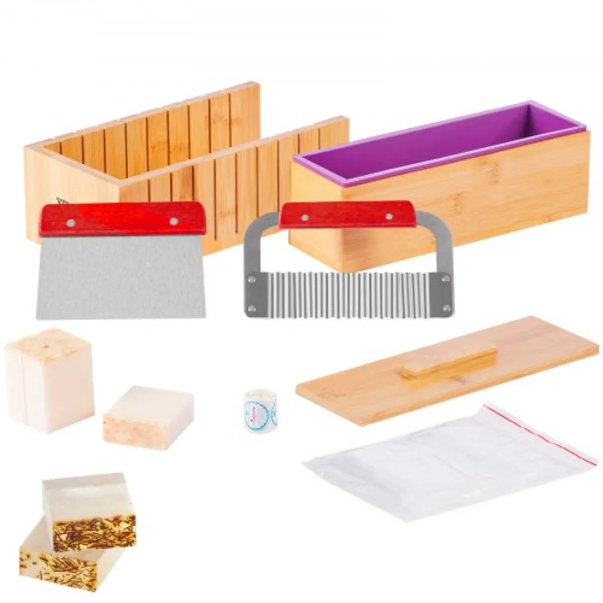 Soap Making Kit, Bamboo Cutting Box and Inner Box