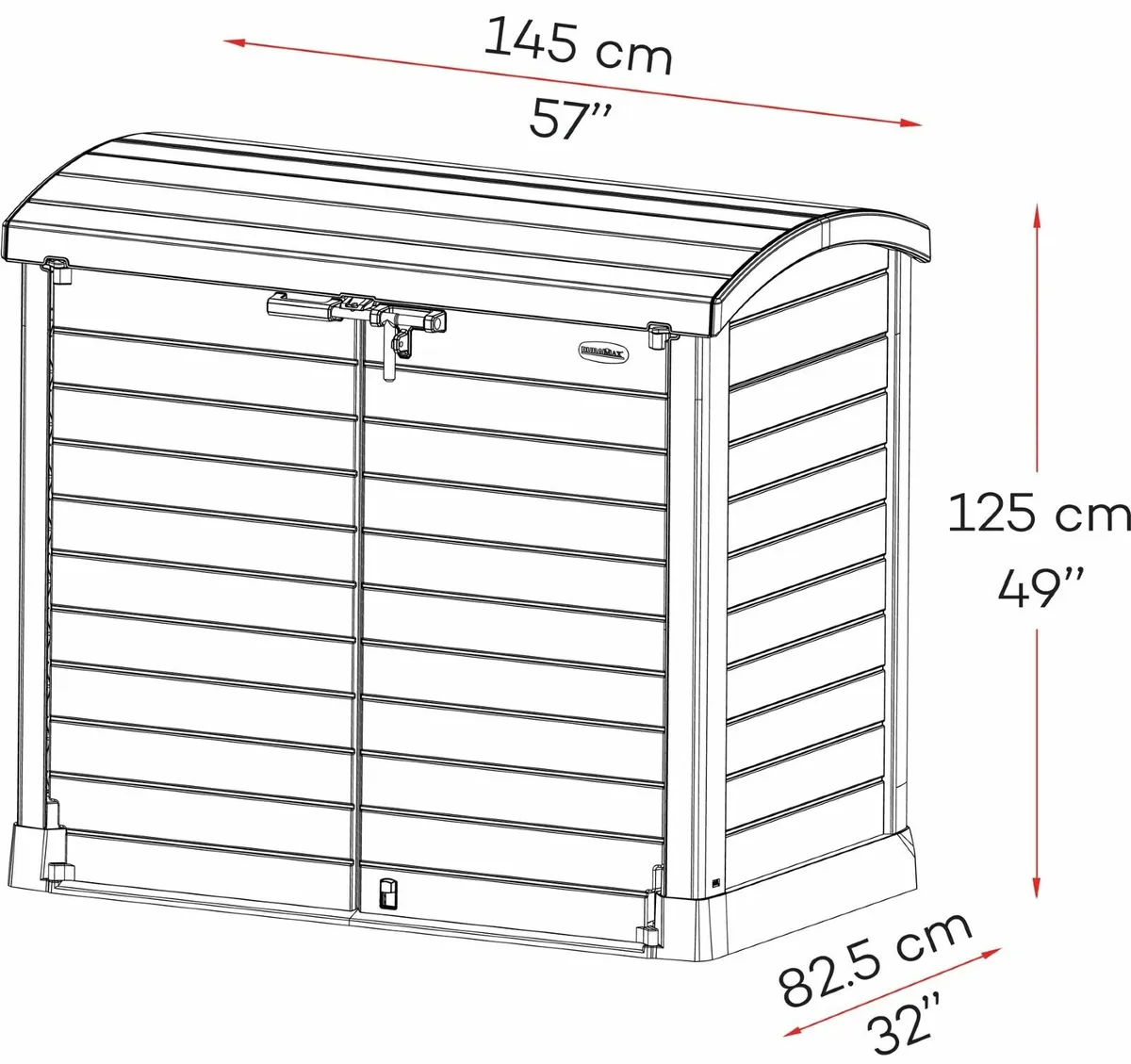 Large Storeaway 1200lt  Patio Boxes. Free Delivery - Image 4