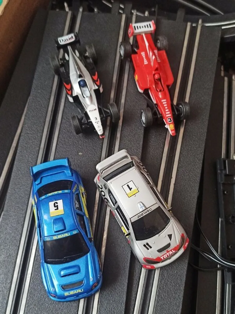 Carrera GO!!! Formula 1 Competition 60600 + two extra rally cars  age 6+   used - Image 4