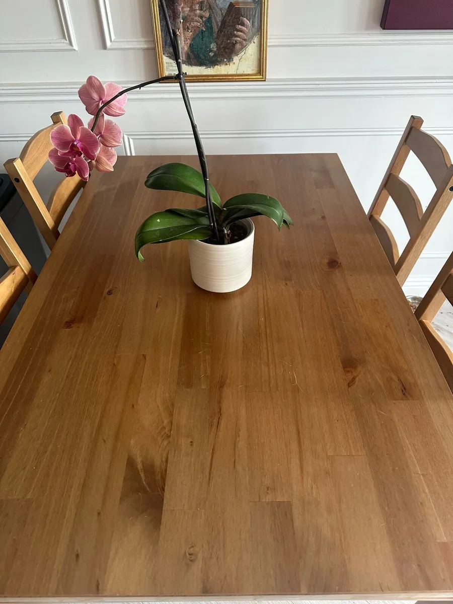 IKEA table + 4 chairs - Image 2