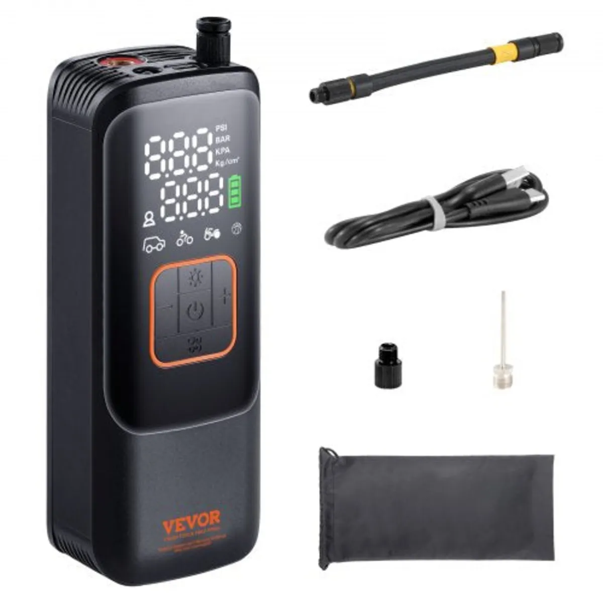 Tire Inflator Portable Air Compressor, 150 PSI Ele