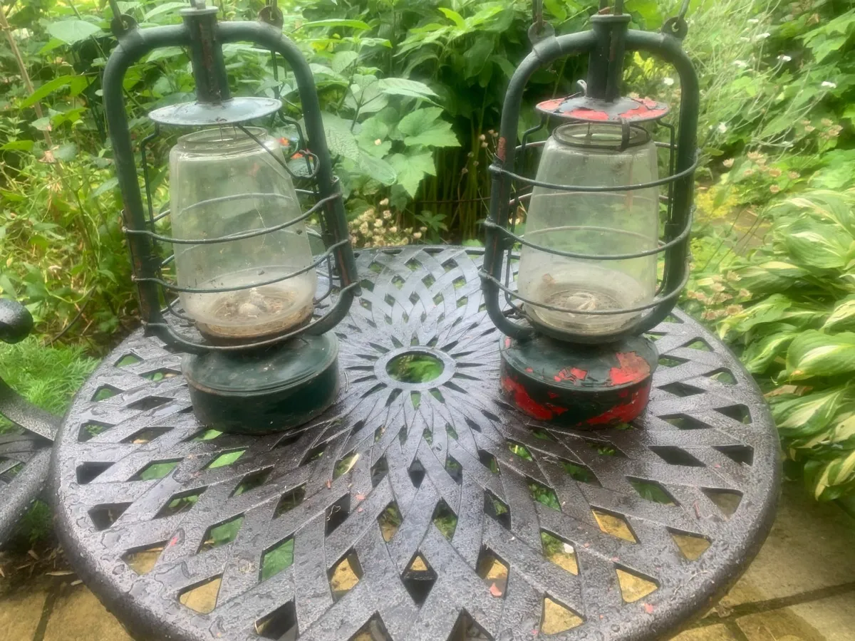 Hurricane  lamps (pair) - Image 2