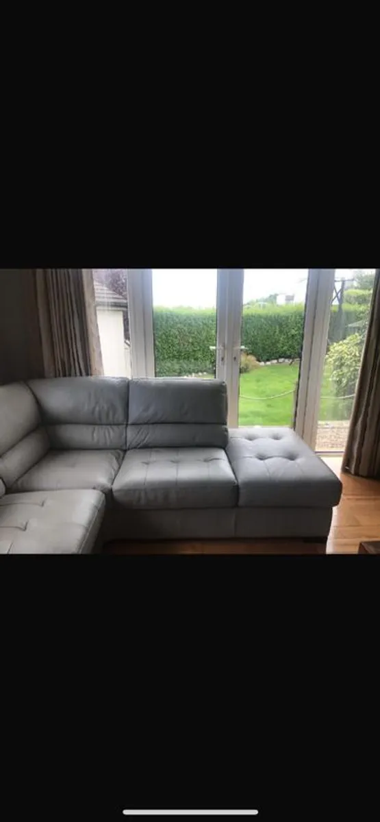 L-shaped sofa leather - Image 3