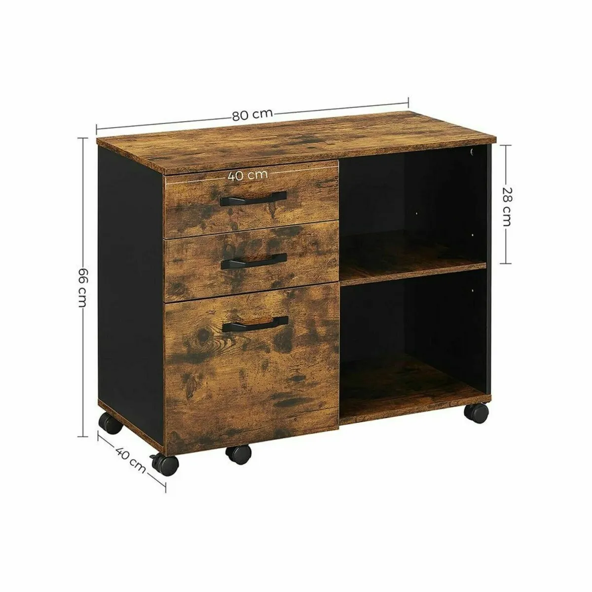 New Industrial Style Filing Cabinet - FREE P&P - Image 2