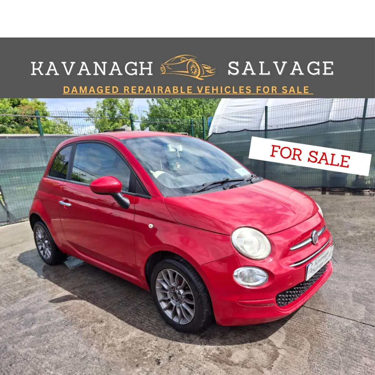 *2012 Fiat 500 1.2 Petrol. Light Damage - Image 1