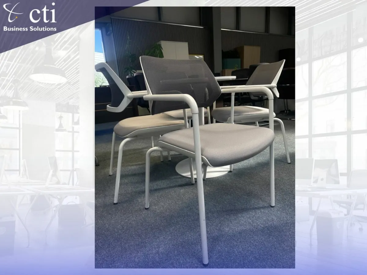 1800mm Meeting Table & 6 Steelcase Chairs - Image 2