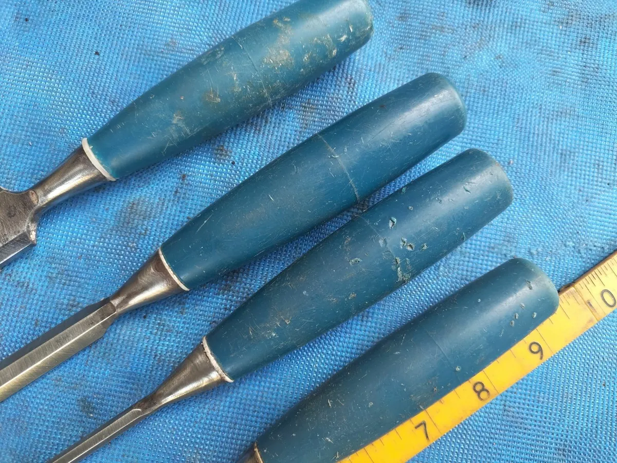 4 Bevel Edged Chisels by Stanley - Image 3