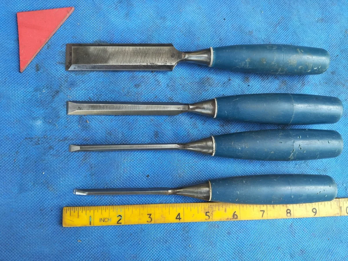 4 Bevel Edged Chisels by Stanley - Image 1