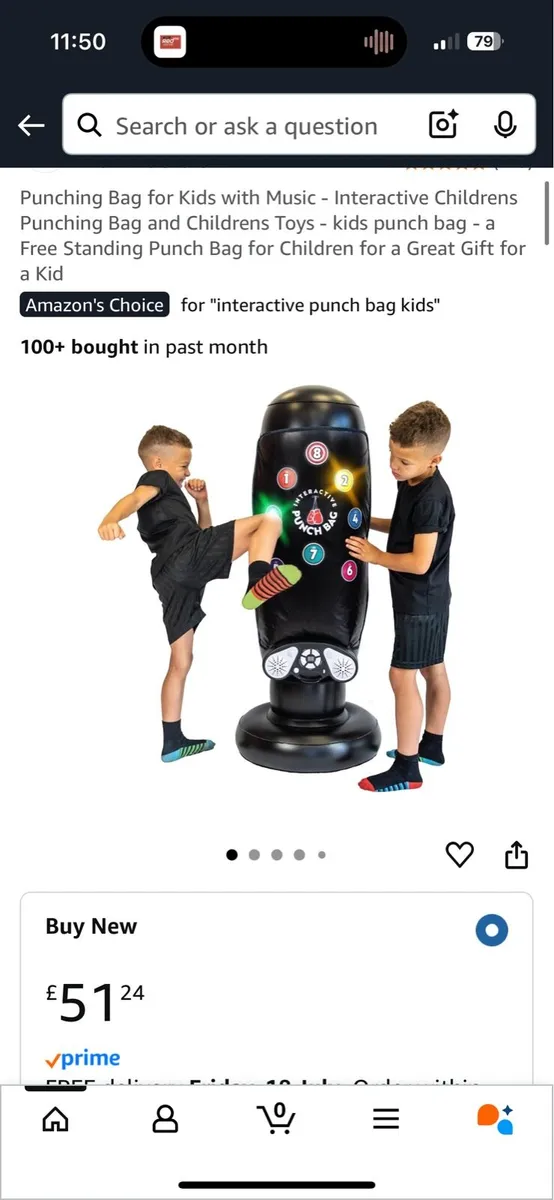 Kids interactive punch bag - Image 1