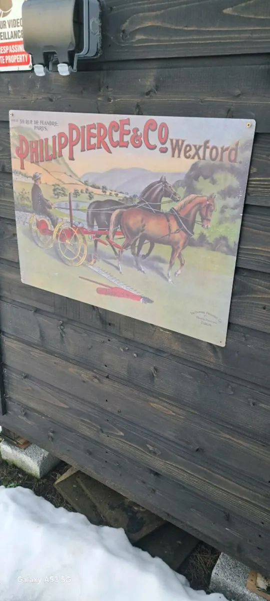 Large  pierce metal sign - Image 2
