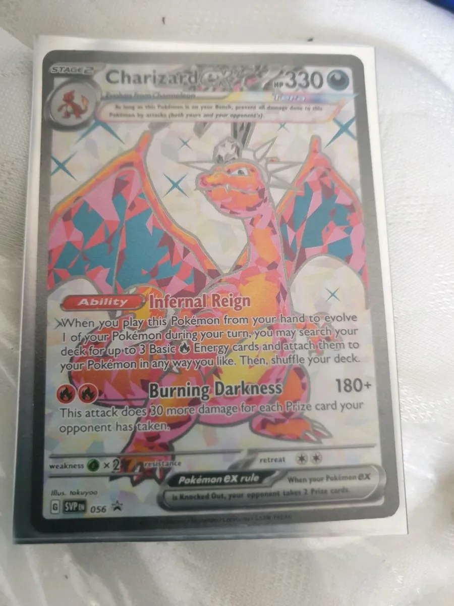 POKEMON. CHARIZARD.EX.SVPEN.056..BLACK STAR .PROMO - Image 1